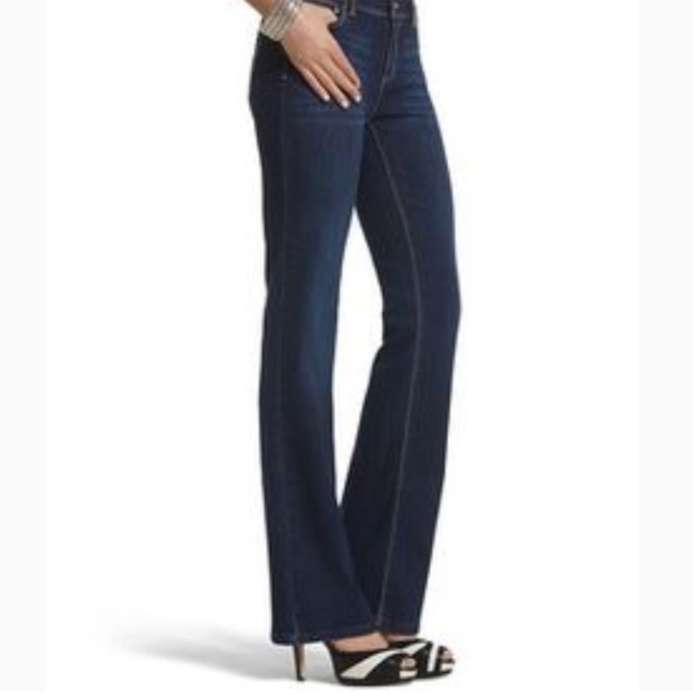WHBM embellished jeans boot cut Sz 0S, look for size guide in description